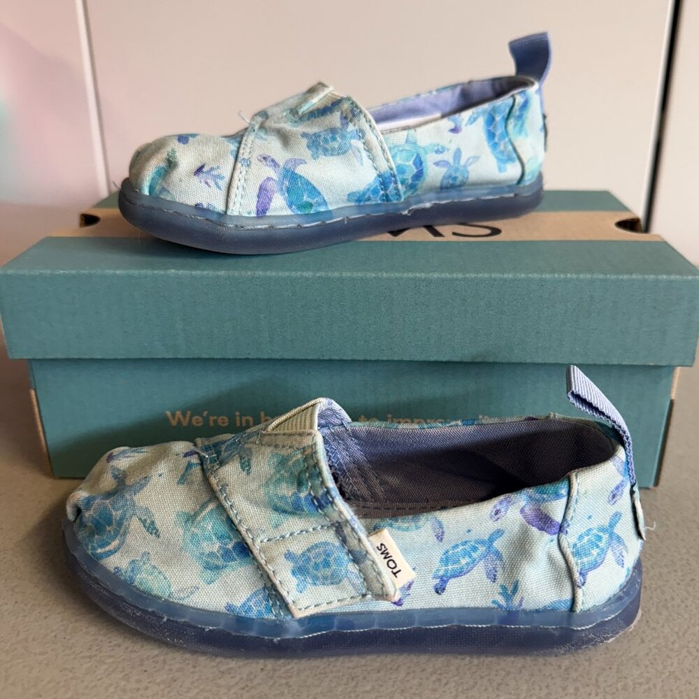 Toms - Turtles - Alpargata Classic Kids Shoe - Size T8